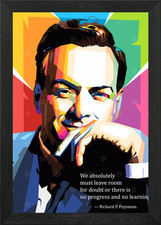 Richard Feynman poster arte da
