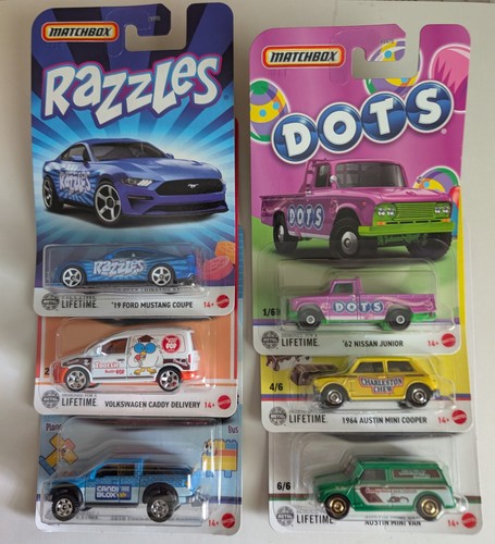 Match box 2025 candy cars - match,