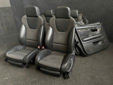 Recaro rivestimento in pelle Audi A4 S4 B6 8E NERO QUADRI sedili sportivi allestimento