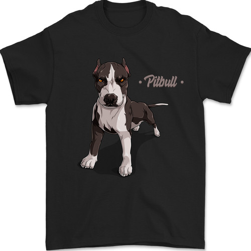 Pitbull cane illustrazione - un,