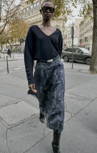 Gonna midi stampata zara - gonna,