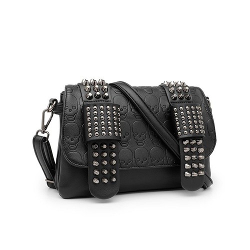 Borsa teschio gotico con
