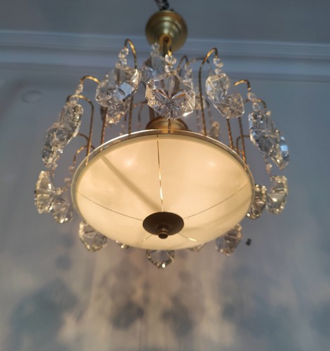 Lampadario vintage vetro - lampadario,