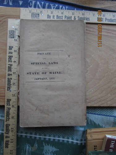 Private and special laws - private, of