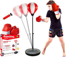 Everlast Set da Boxe per Bambini con Supporto, Sacchetto da Boxe Regolabile per Ragazzi e Ragazze Ag