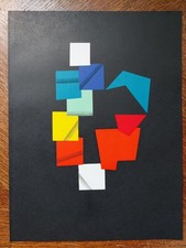 Yaacov AGAM Litografia originale "Opera trasformabile momentanément figée", 1979