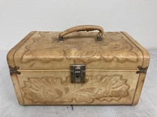 Valigia treno vintage in pelle