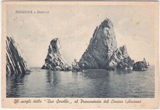 NUMANA DINTORNI - ANCONA - GLI SCOGLI DELLE "DUE SORELLE" - VIAGG. 1949 -35498-
