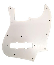 Battipenna Basso Elettrico Modello Fender Jazzmaster 1 Strato Bianco Abs Nuovo