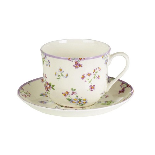 Set piattino tazza bone china - piattino,