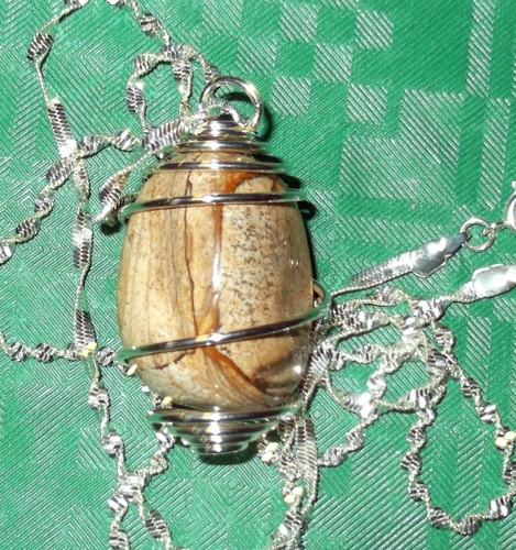 Collana con diaspro - con, paesaggio