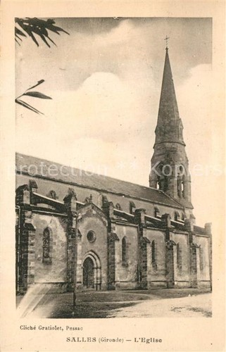 Salles gironde eglise - salles,