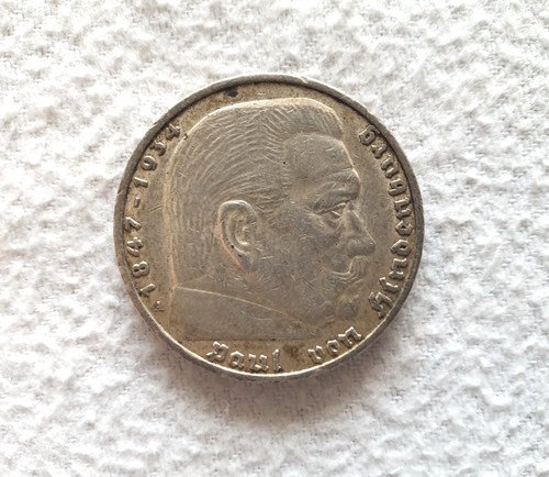 Moneta antica reichsmark del - moneta,