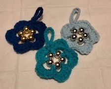 3 Fiori Con Perline handmade