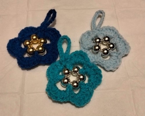 Fiori con perline handmade - con,
