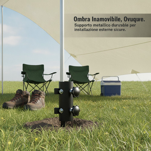 Supporto palo tenda regolabile - tenda,