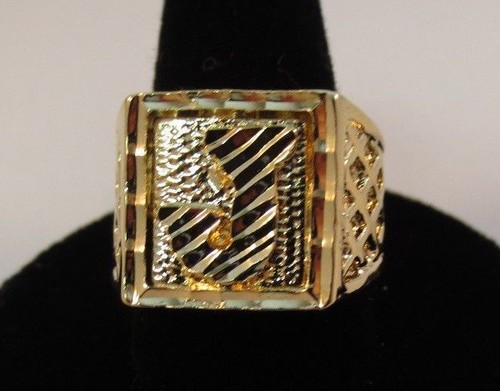 Anello iniziale oro - j,