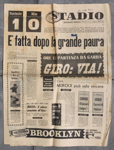 Stadio maggio 1969 coppa - maggio,