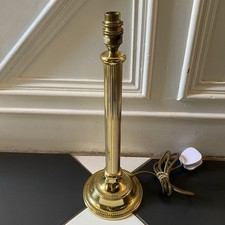 Vintage Brass Column Corinthian Table Lamp 41cm Tall - House Of Fraser