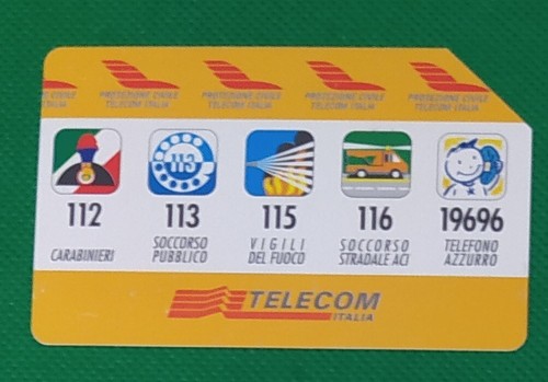 Scheda telefonica usata da - ,