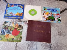 Lotto cinque dischi in vinile 45 giri fiabe