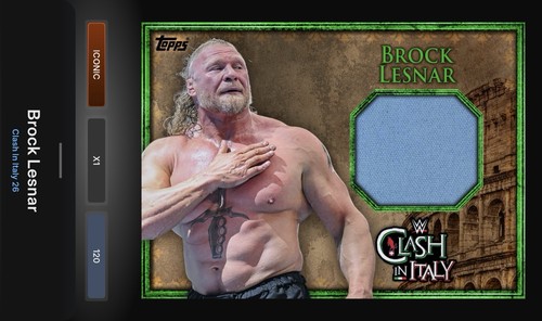 Brock lesnar green mat relic - lesnar,