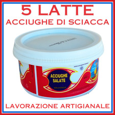 5 latte di Acciughe Alici Salate Italia Sicilia SCIACCA Sotto Sale Salamoia sb