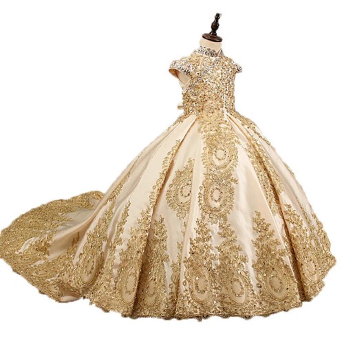 Abiti bambina con perline - abiti,