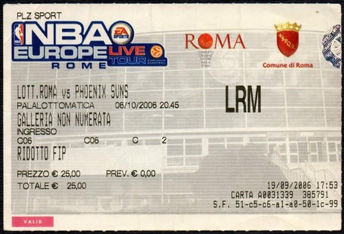 Ticket lottomatica roma - roma, vs