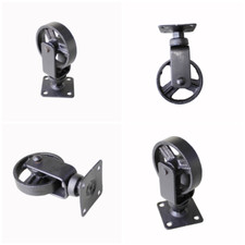 Ruota girevole in ferro da 4"