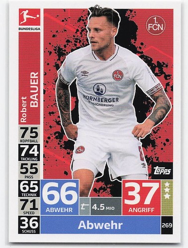 Robert bauer topps match - topps, attax