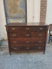 Mobile Soggiorno Antico E Tavolino Con Sedie