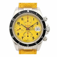Orologio Uomo TUDOR Chronotime Tiger Quadrante Giallo Revisionato 79270P Usat...