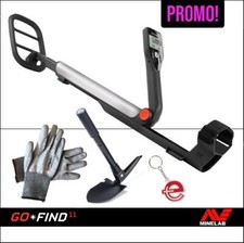 METAL DETECTOR GO FIND 11 MINELAB PIASTRA 8" CERCAMETALLI ORO GUANTI PALA PROMO