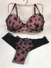 Reggiseno con Ferretto Yamamay - Nero/Rosa - Tg IT 3C/EU 75C/UK 34C - NUOVO