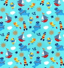 Tessuto Cotone - Barche