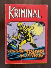 KRIMINAL  ediz. Corno  N° 360  fascia rara del 1972 - Magnus Bunker NON DI RESA