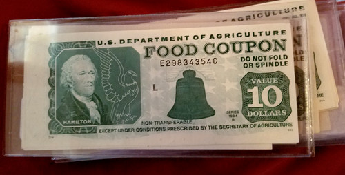 Food stamp coupon one - one, $10,00