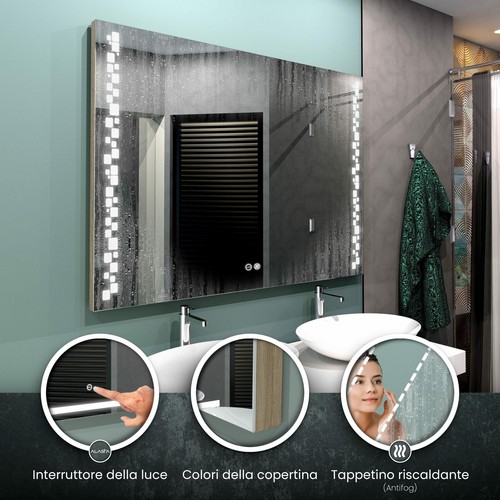 Specchio led detroit - led,