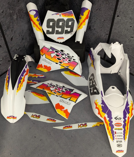 Plastiche retro grafica ktm - retro,