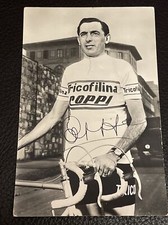 FAUSTO COPPI CICLISMO FOTO AUTOGRAFO IMPRESSO -
