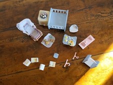 Camera Per Neonato Completa Casa Bambole Epoch Stile Legno Vintage 1985 