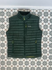 Gilet uomo Rab microlight gilet piumino zip Quantum Pertex Nikwax - Large - Verde