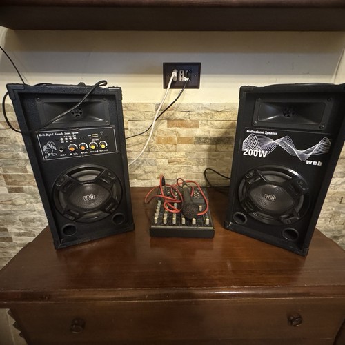 Impianto karaoke casse mixer - karaoke,