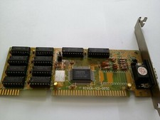 scheda video slot Isa 16 bit VGA Funzionante 286 386 486 retroPC Vintage nr.13