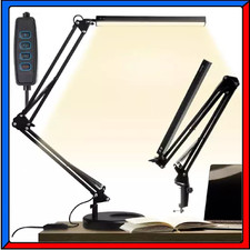 Lampada da Tavolo Scrivania 80 Led Ricaricabile USB Luce per Ufficio Studio