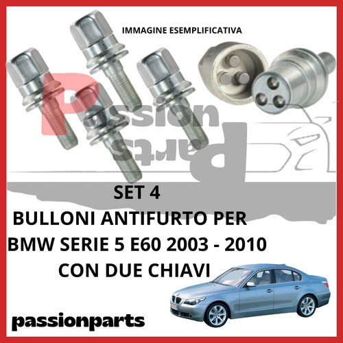 Kit bulloni antifurto cerchi - bulloni,