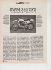 PUBBLICITA'  ADVERTISING-MOTO SWM 250 TF 3 1982 -MOTOITALIANE ENDURO  EPOCA