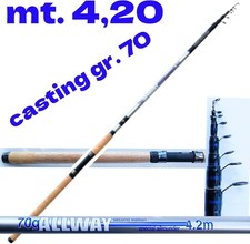 canna telescopica manico in