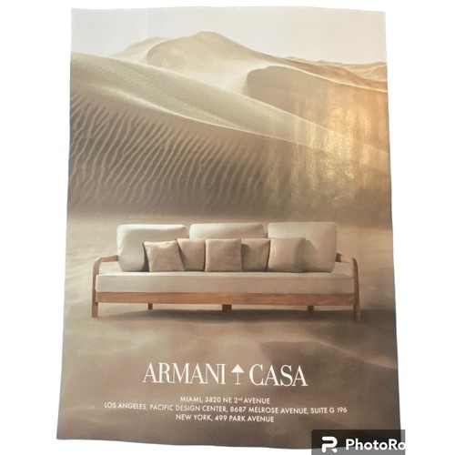 Armani casa stampa pubblicità - stampa,